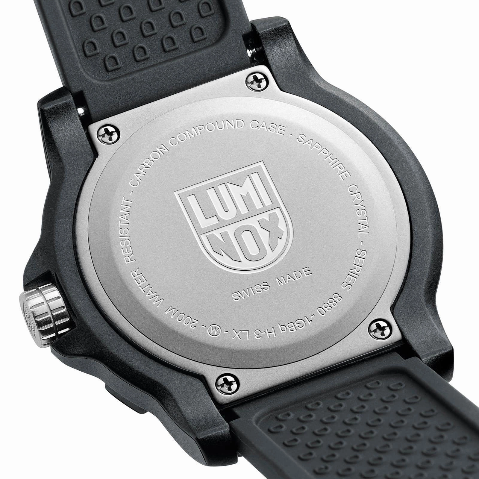 Luminox Men's Quartz Watch - BlackOps Rotating Bezel Grey Dial Rubber Strap | 8882