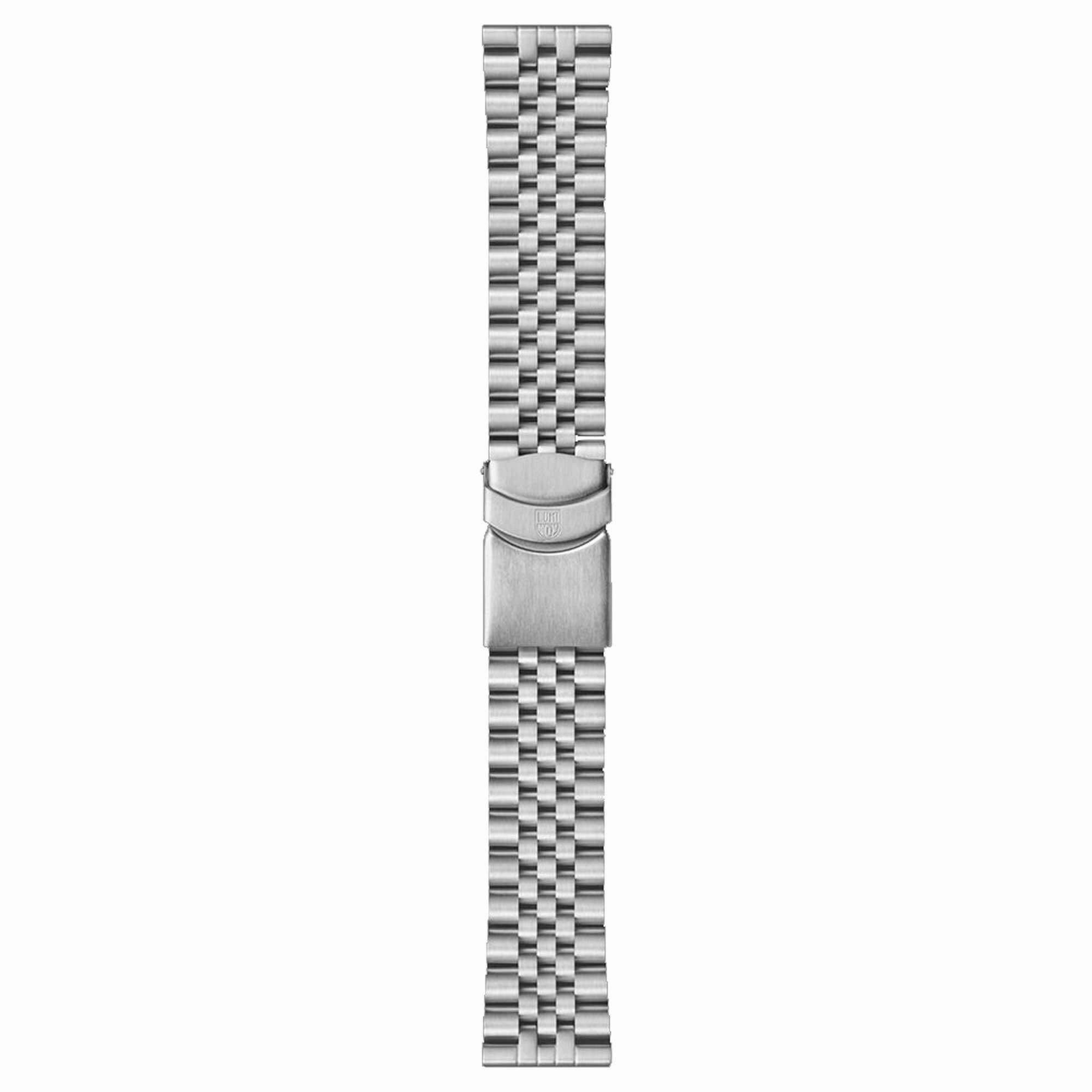 Luminox Men's Quartz Watch - Pacific Diver Ripple Black Dial Silver Bracelet | 3122.M