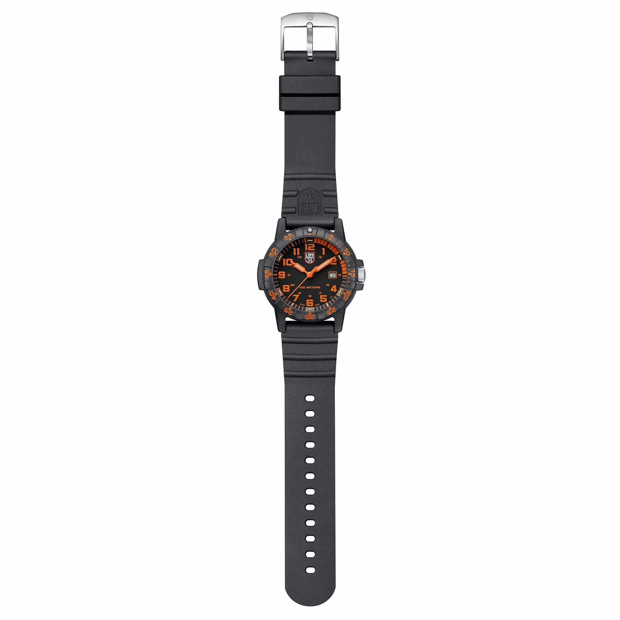 Luminox Men's Quartz Watch - Sea Turtle Giant 0320 Series Black Dial Strap | 0329