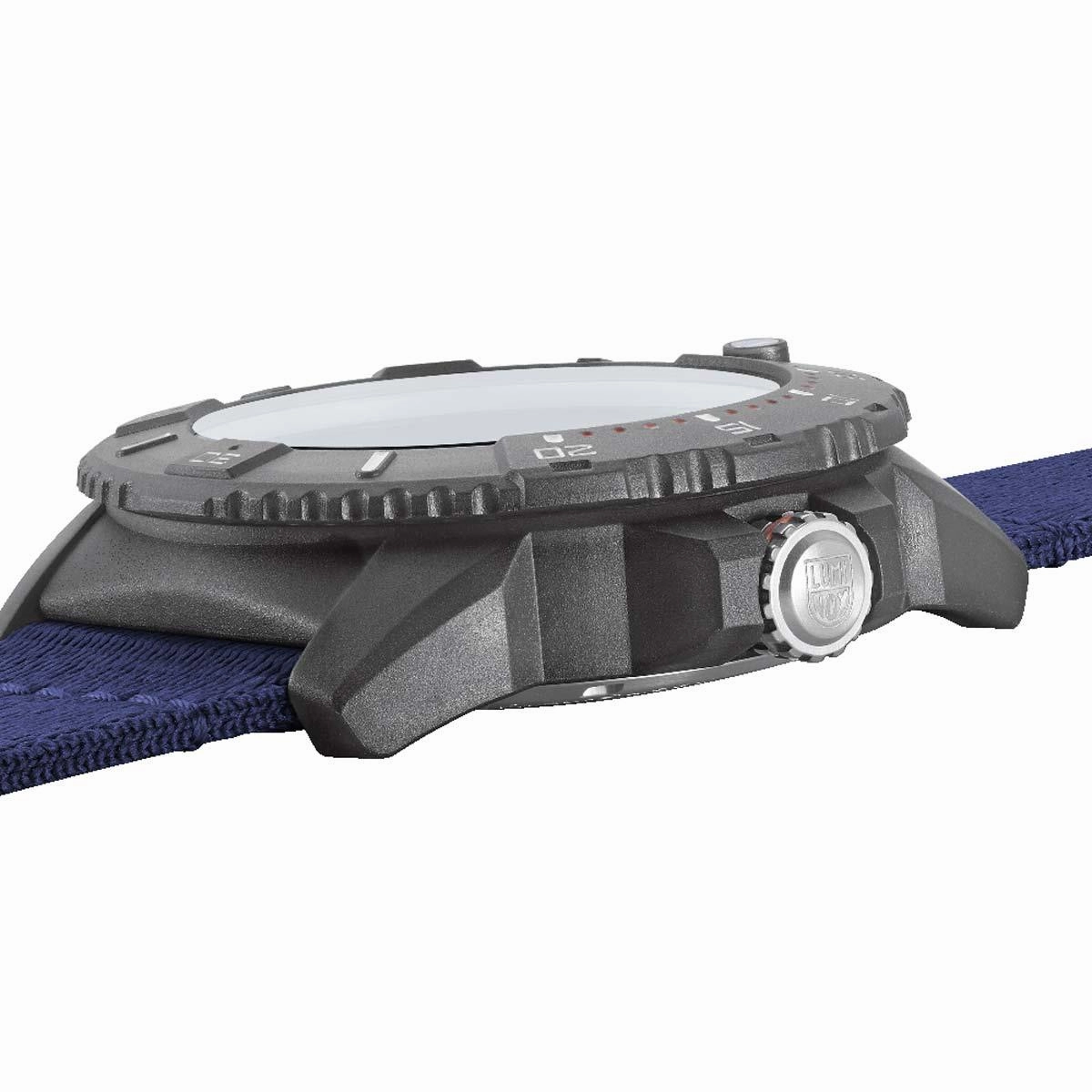 Luminox Men's Swiss Quartz Watch - Tide Eco Blue Dial Textile Strap Dive | 8903.ECO