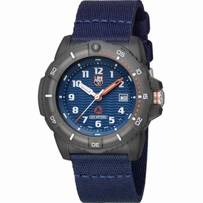 Luminox Men's Swiss Quartz Watch - Tide Eco Blue Dial Textile Strap Dive | 8903.ECO