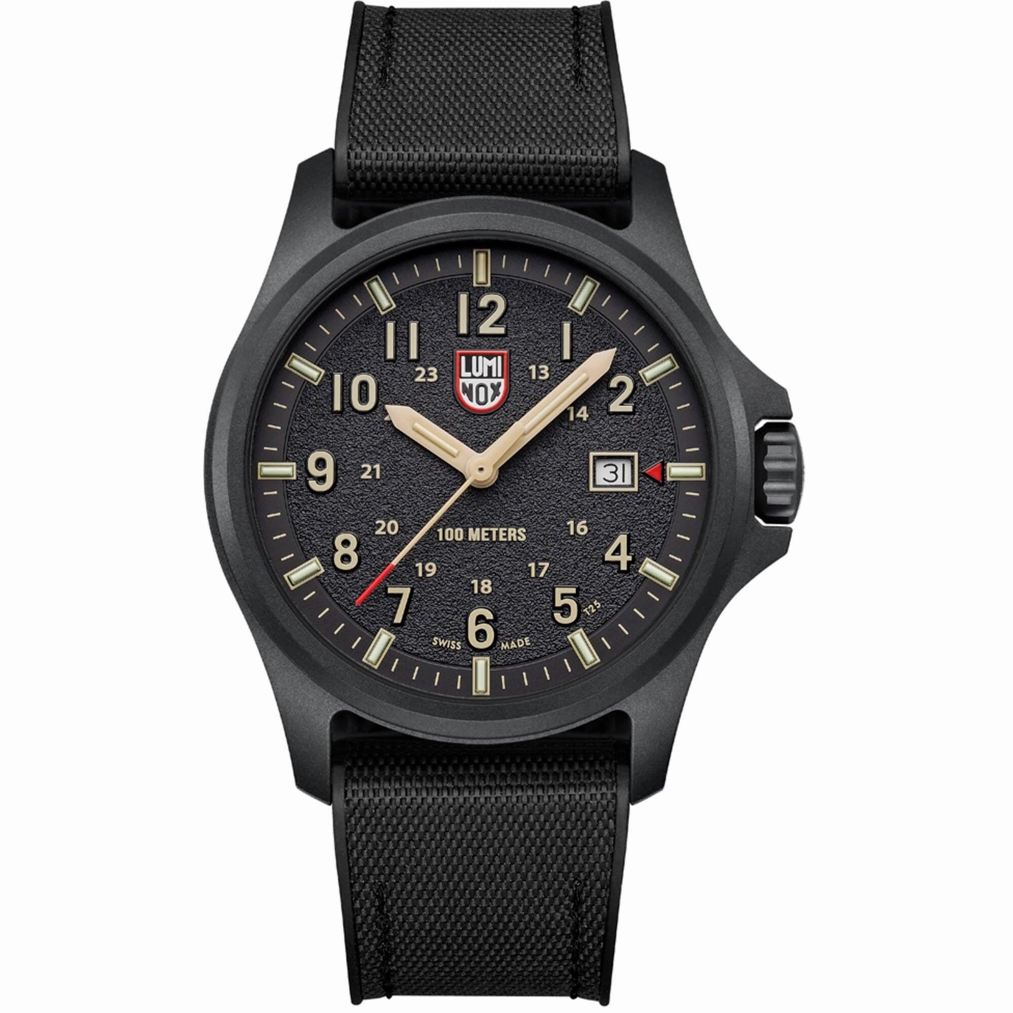 Luminox Men's Watch - Atacama Field Date Black Nylon with Rubber Strap | XL.1970.SET