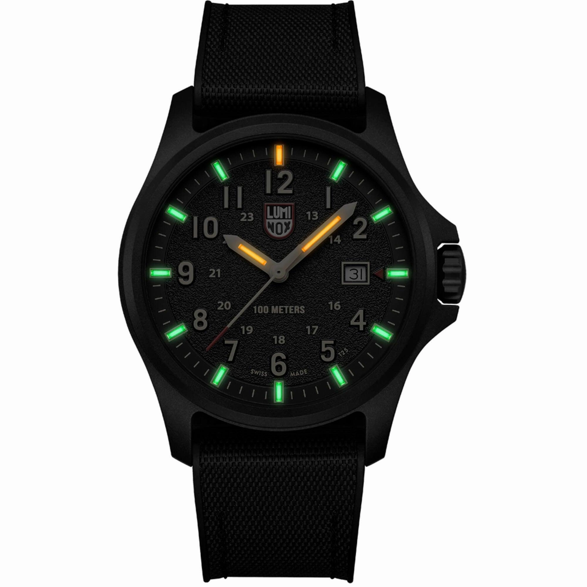 Luminox Men's Watch - Atacama Field Date Black Nylon with Rubber Strap | XL.1970.SET