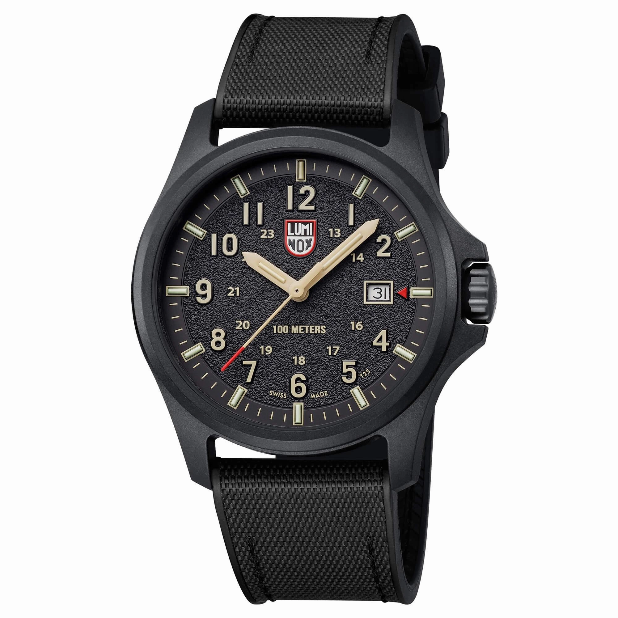 Luminox Men's Watch - Atacama Field Date Black Nylon with Rubber Strap | XL.1970.SET