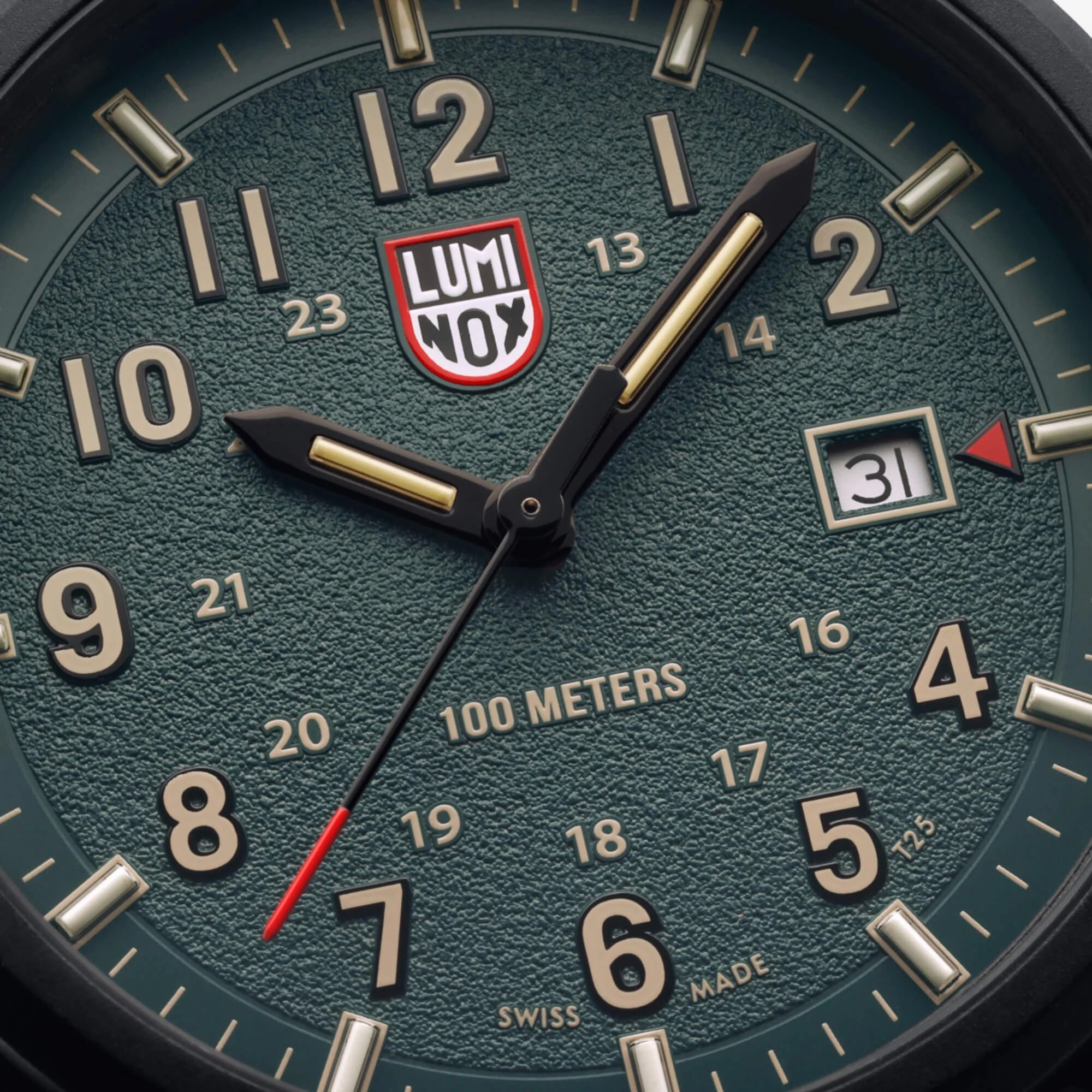 Luminox Men's Watch - Atacama Field Quartz Green Dial Black Rubber Strap | XL.1977