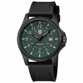 Luminox Men's Watch - Atacama Field Quartz Green Dial Black Rubber Strap | XL.1977