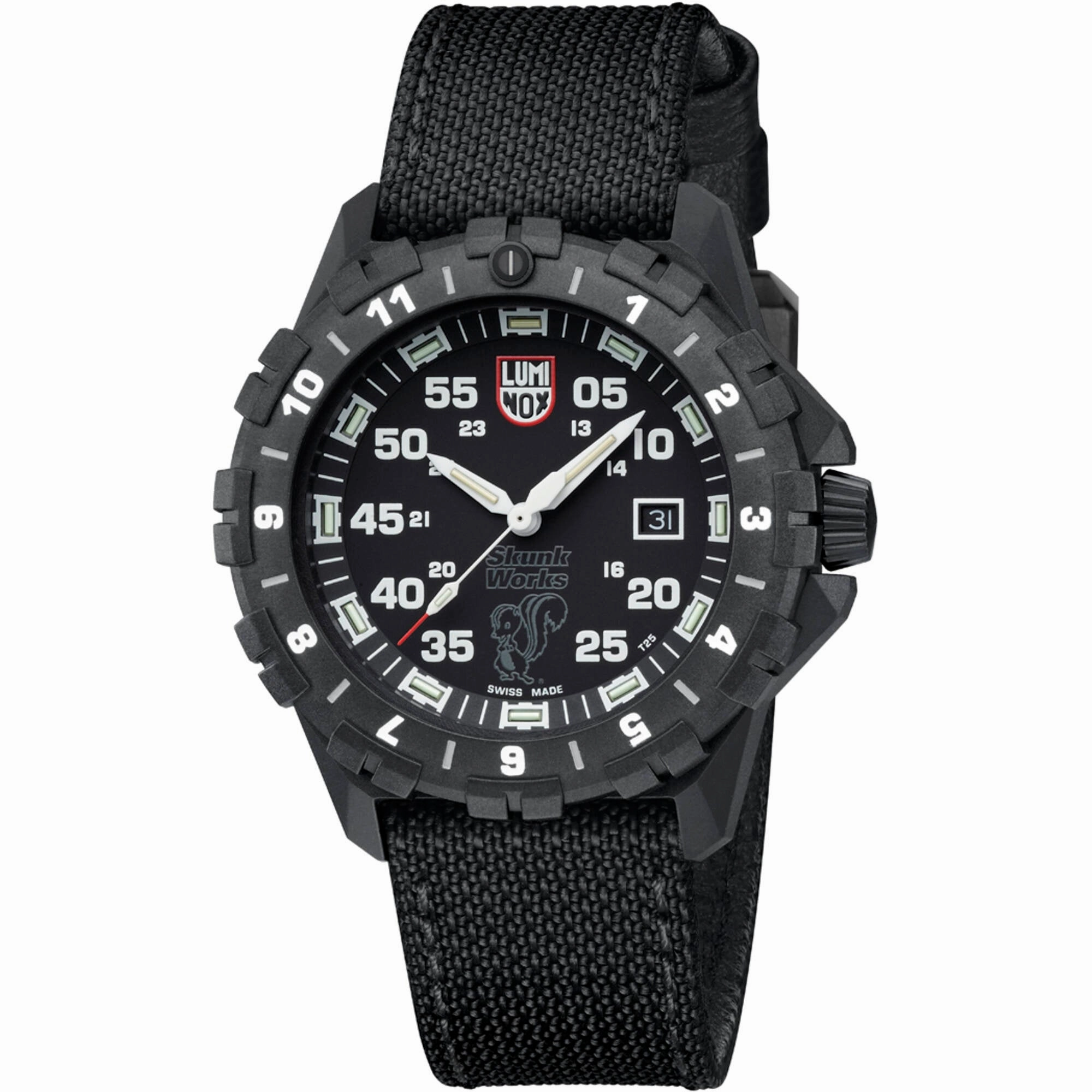 Luminox Men's Watch - F-117 Nighthawk Rotating Bezel Black Kevlar Strap | XA.6442.H