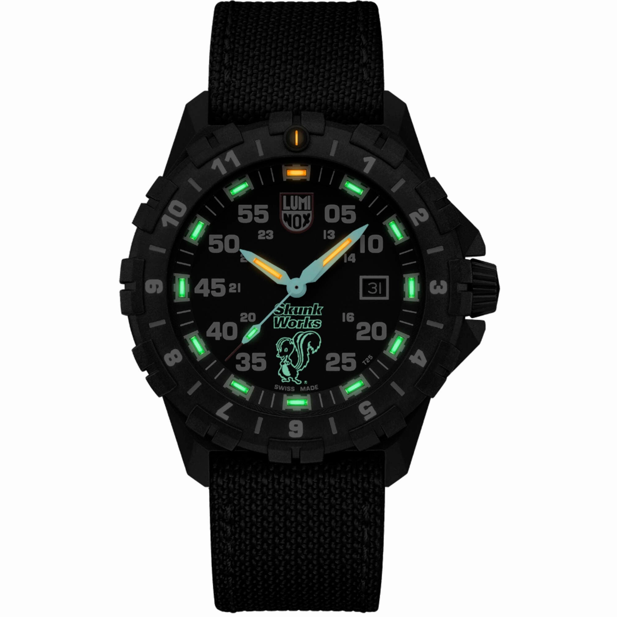 Luminox Men's Watch - F-117 Nighthawk Rotating Bezel Black Kevlar Strap | XA.6442.H