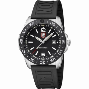 Luminox Men's Watch - Pacific Diver Quartz Black Dial Rubber Strap Dive | XS.3121.1
