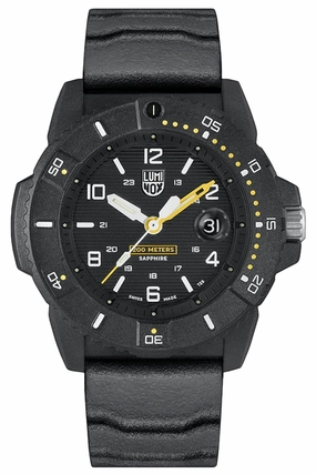 Luminox Navy SEAL CARBONOX Black Dial Black Rubber Strap Date Divers Quartz Mens Watch XS.3601