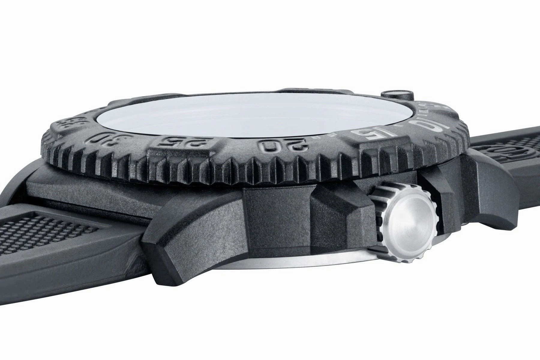 Luminox Navy Seal CARBONOX Black Rubber Strap Black Dial Date Divers Quartz Mens Watch XS.3051.GO.NSF