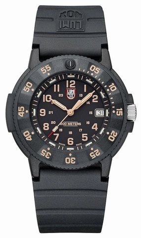 Luminox Original Navy SEAL CARBONOX Black Rubber Strap Date Divers Quartz Mens Watch XS.3001.EVO.OR.S