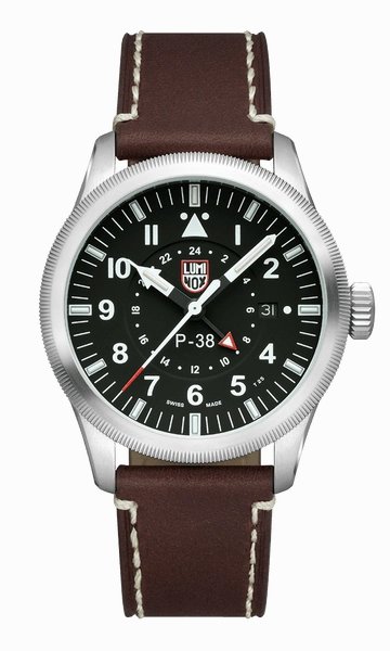 Luminox PC38 Lightning Pilot Brown Leather Strap Men's Watch XA.9521