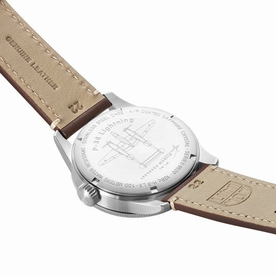 Luminox PC38 Lightning Pilot Brown Leather Strap Men's Watch XA.9521