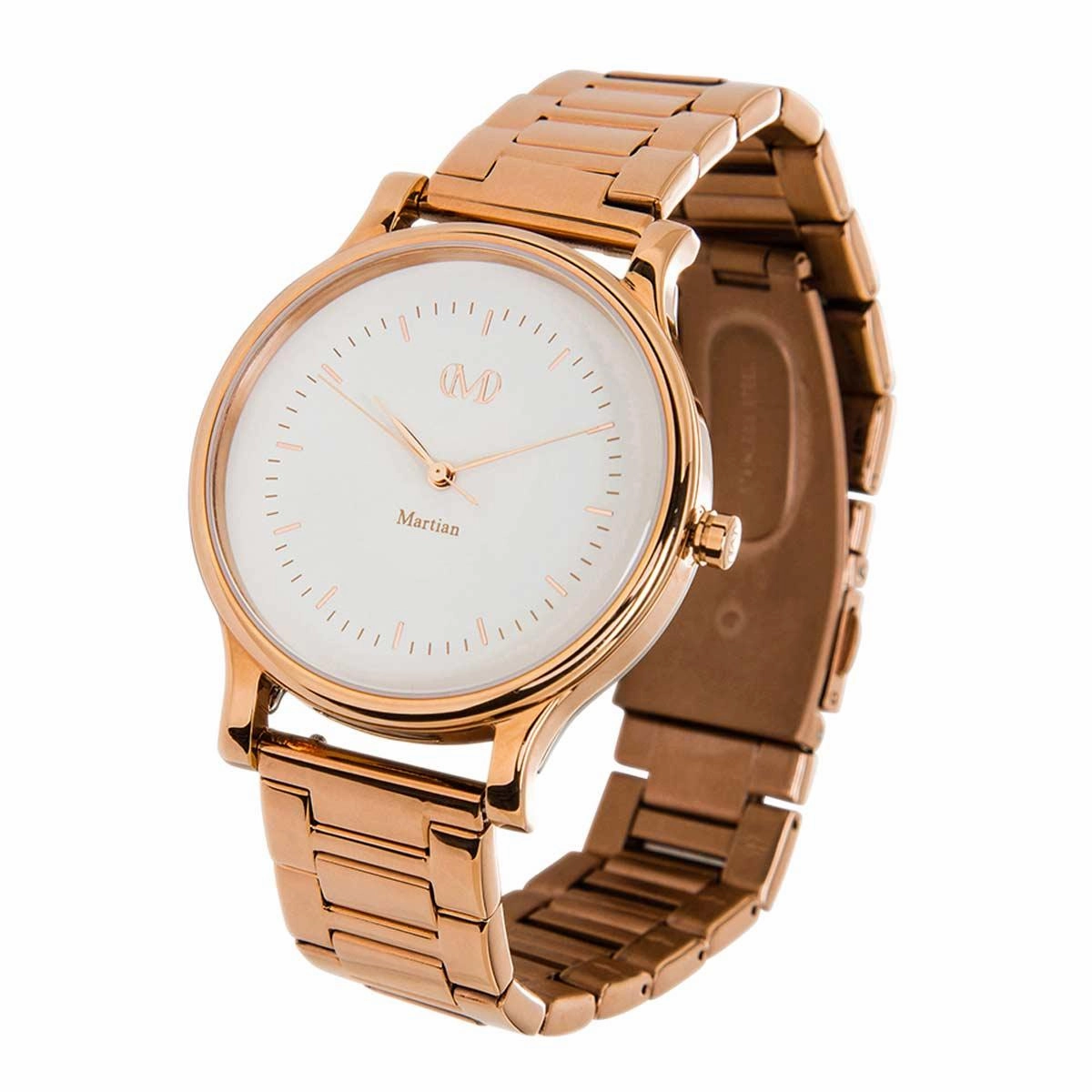 Martian MPS01CL025 Women's Rose Gold Steel Quartz CL02 mVip Cream Dial Watch