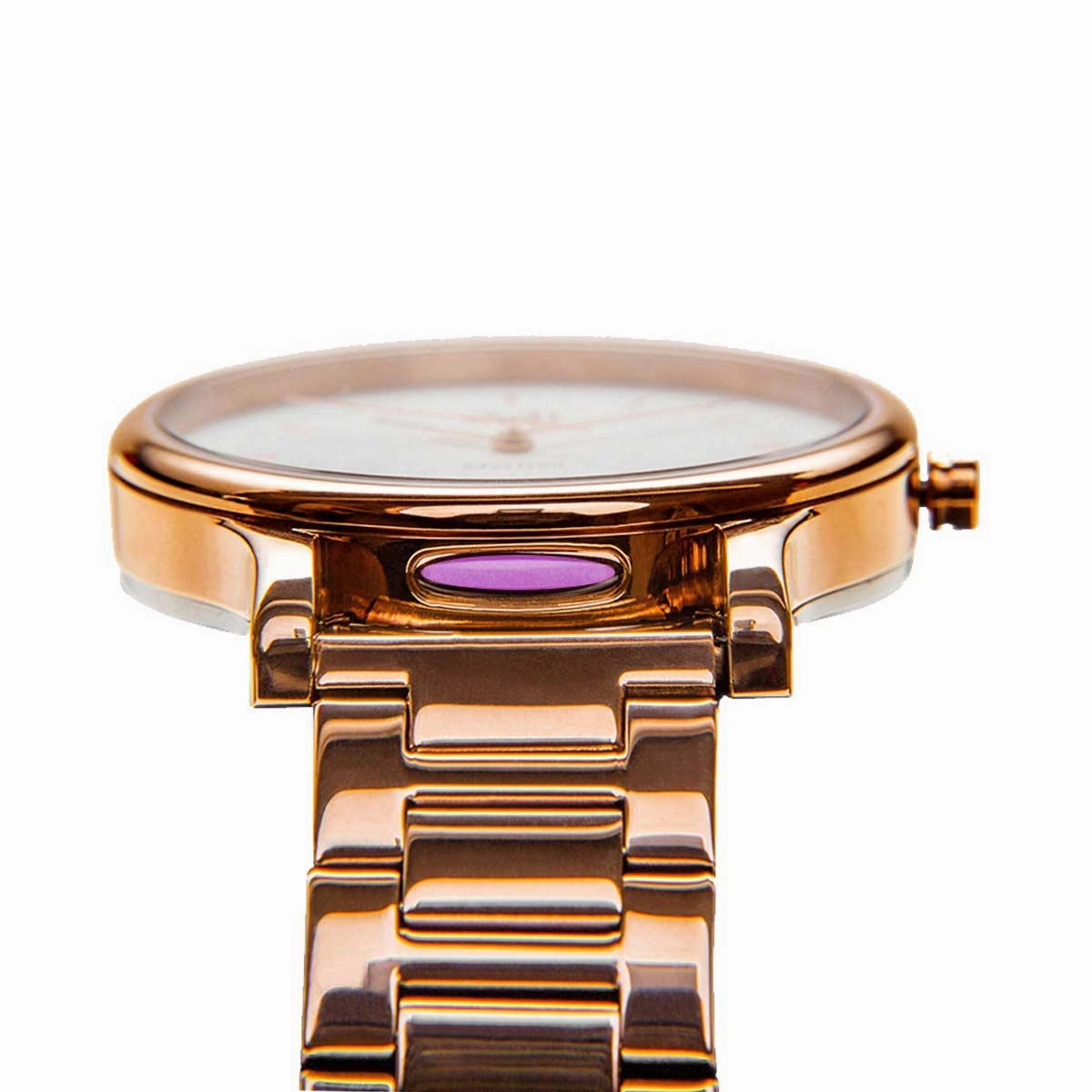 Martian MPS01CL025 Women's Rose Gold Steel Quartz CL02 mVip Cream Dial Watch