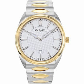 Mathey Tissot Men's Watch - Classic Two Tone Yellow Gold/Silver Bracelet | H791BI