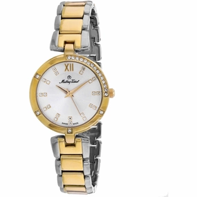 Mathey Tissot Women's Watch - Classic Two Tone Silver/Yellow Gold Bracelet | D2583BI