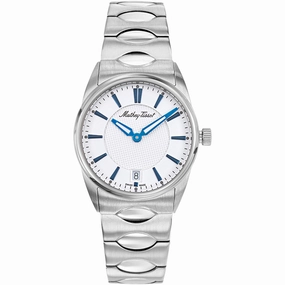 Mathey Tissot Women's Watch - Classic White Dial Stainless Steel Bracelet | D791AI