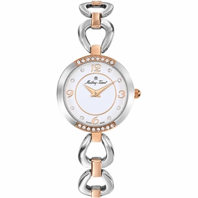 Mathey Tissot Women's Watch - Fleury 1496 TT Silver and Rose Gold Bracelet | D1496BI