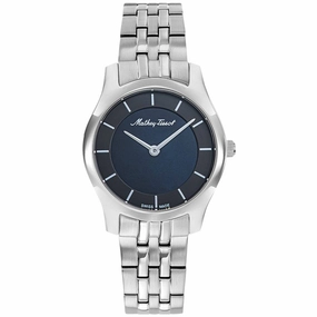 Mathey Tissot Women's Watch - Tacy Black Dial Black Stainless Steel Bracelet | D949AN