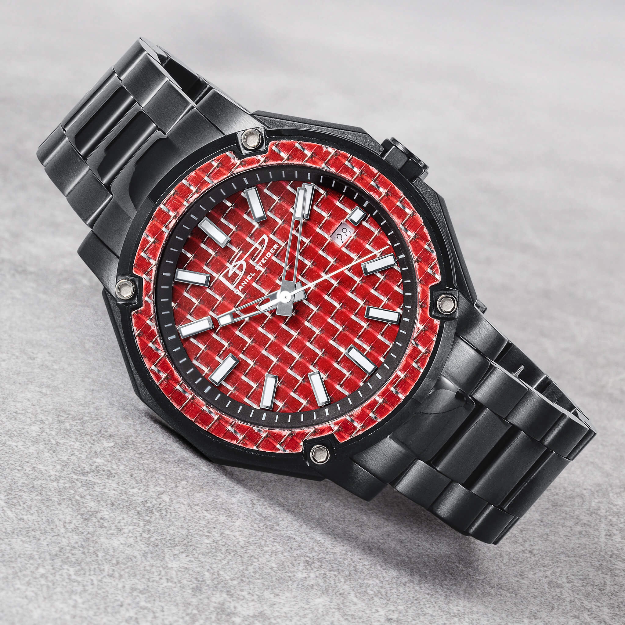 Matrix Carbon Fiber Red Men's Watch
