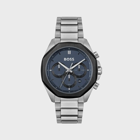 Men Blue Chronograph Stainless Steel Watch 1514015