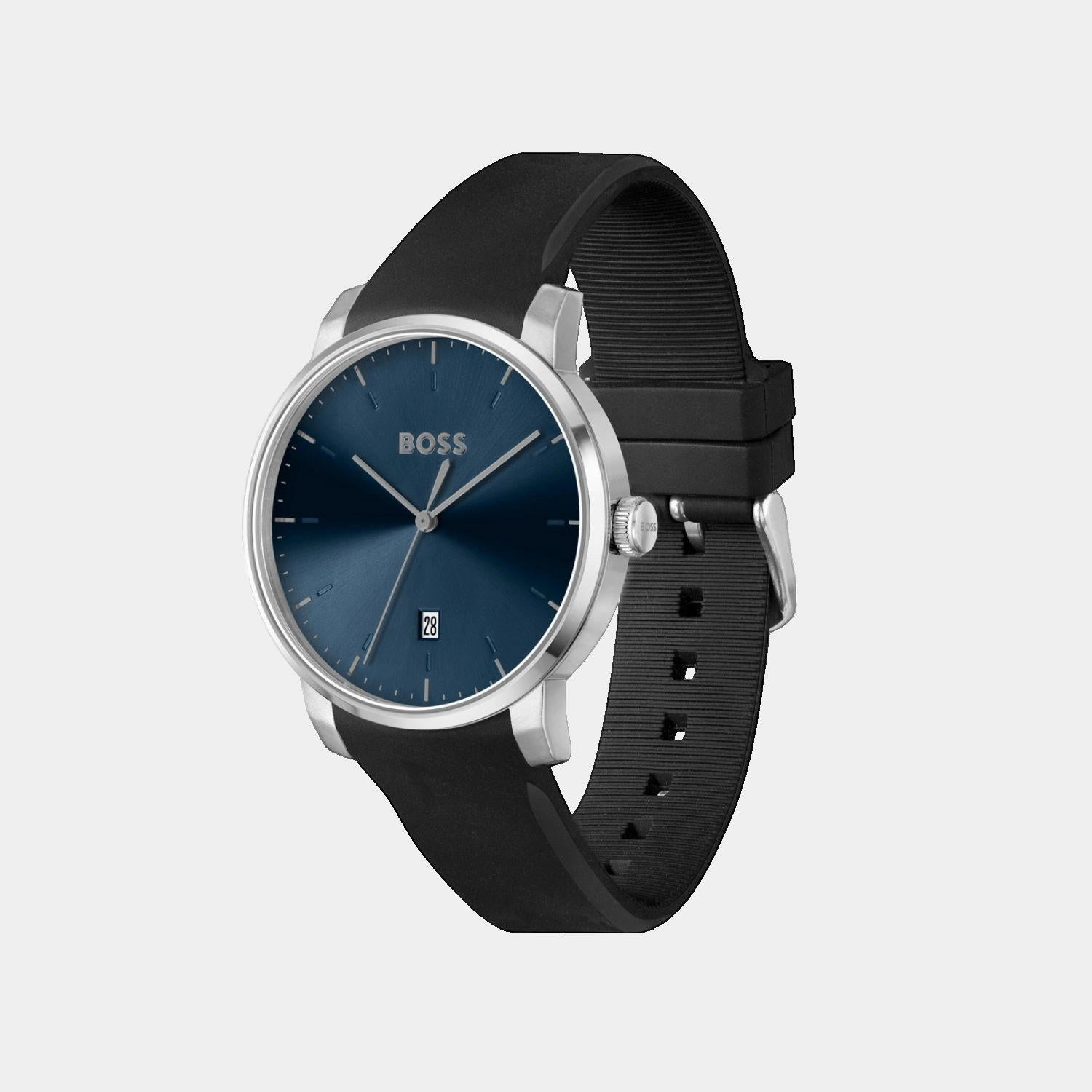 Men Quartz Blue Dial Analog Silicone Watch 1514131