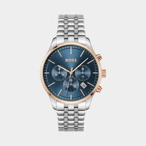 Men Quartz Blue Dial Chronograph Stainless Steel Watch 1514158