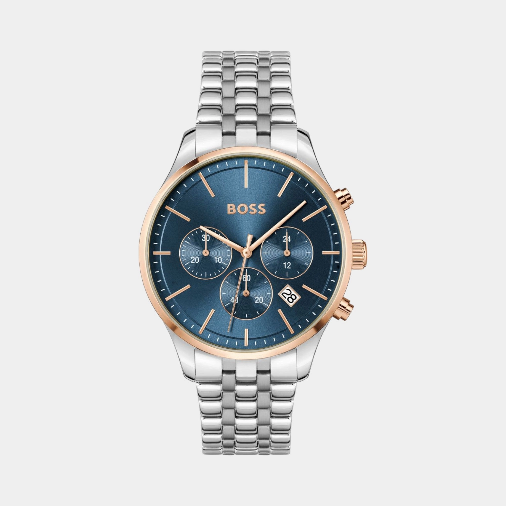Men Quartz Blue Dial Chronograph Stainless Steel Watch 1514158