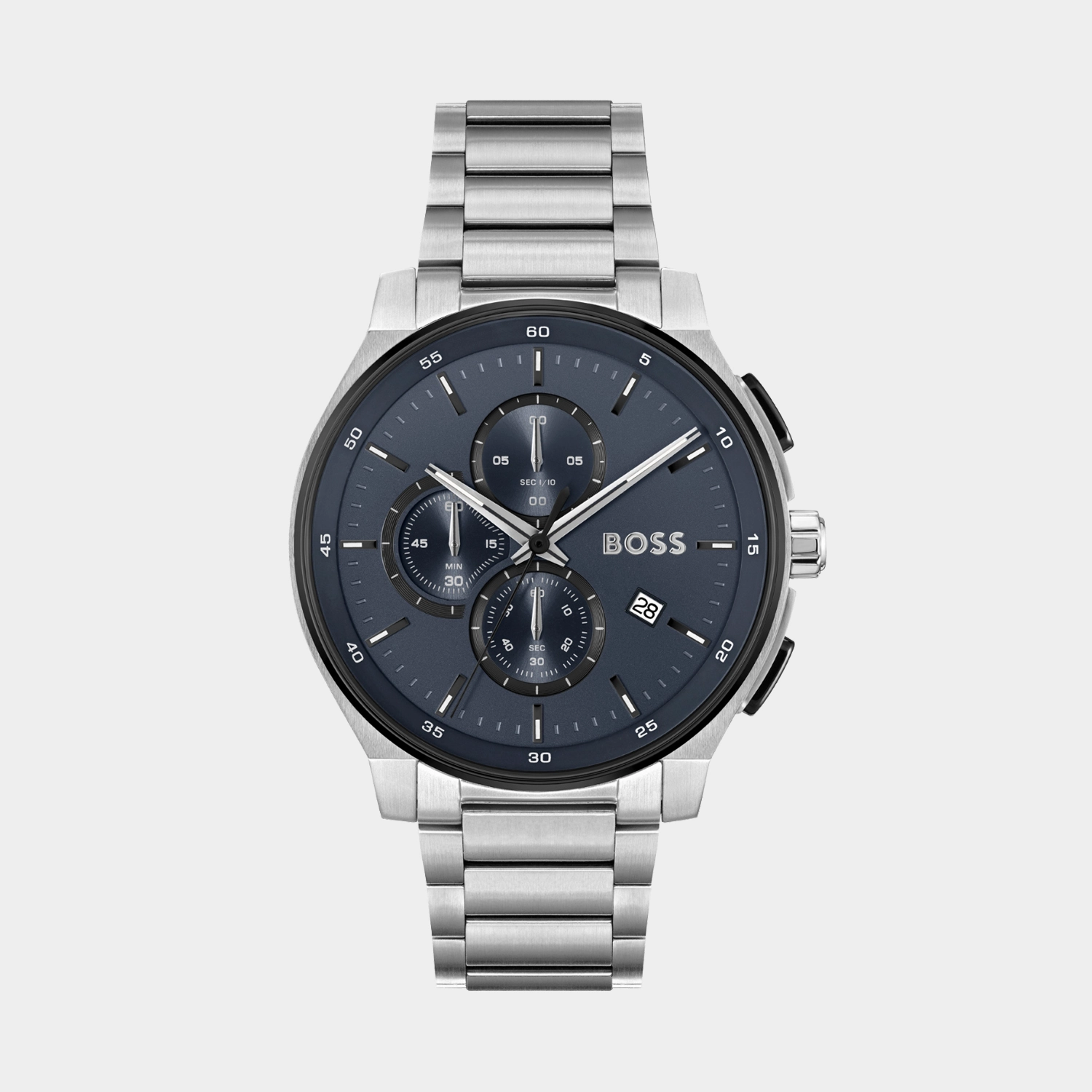 Men Quartz Blue Dial Chronograph Stainless Steel Watch 1514189