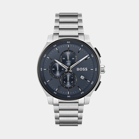 Men Quartz Blue Dial Chronograph Stainless Steel Watch 1514189