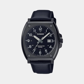 Men's Analog Leather Watch A2120 - MTP-E715L-1AVDF