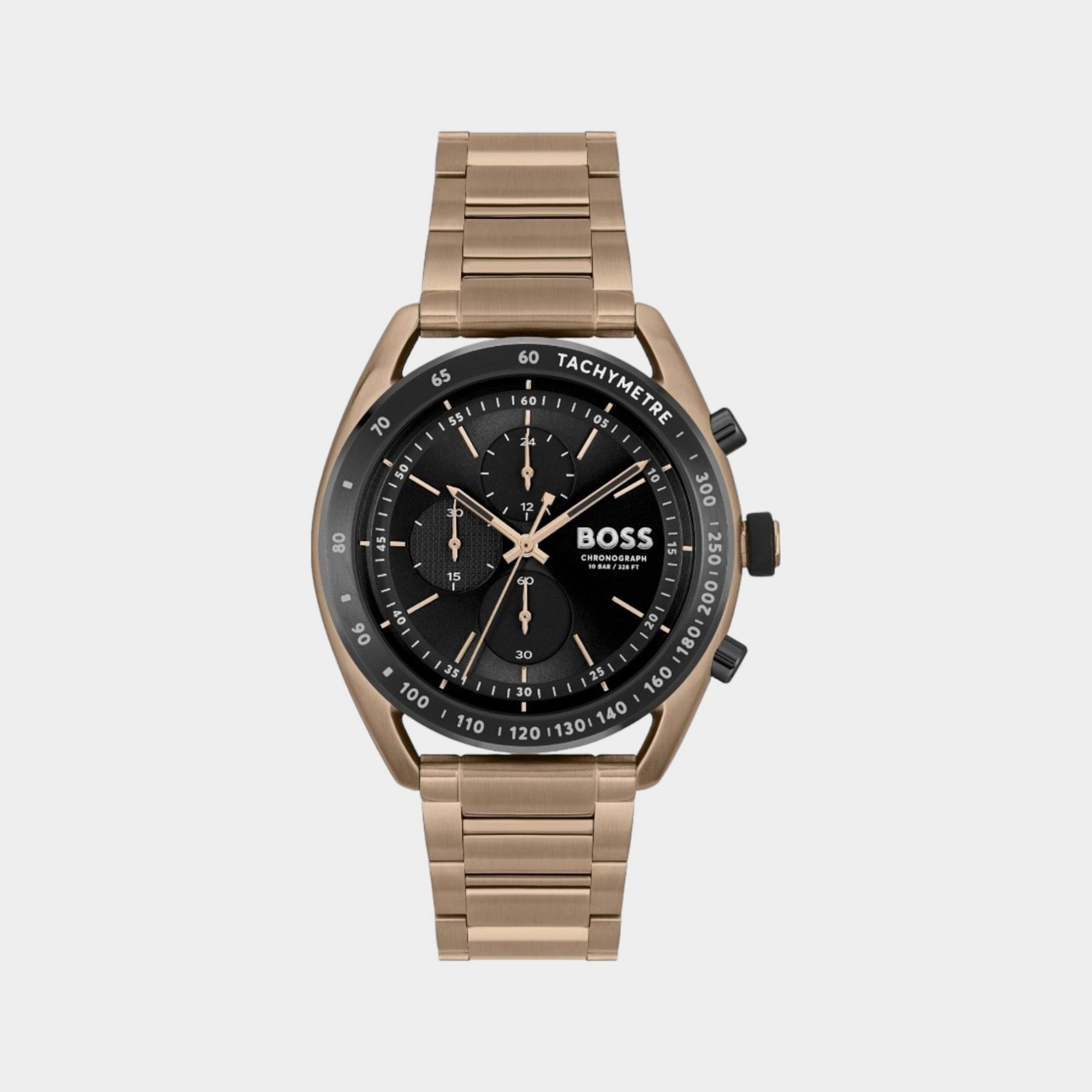 Men's Quartz Chronograph Black Dial Stainless Steel Watch 1514027