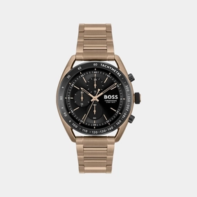 Men's Quartz Chronograph Black Dial Stainless Steel Watch 1514027