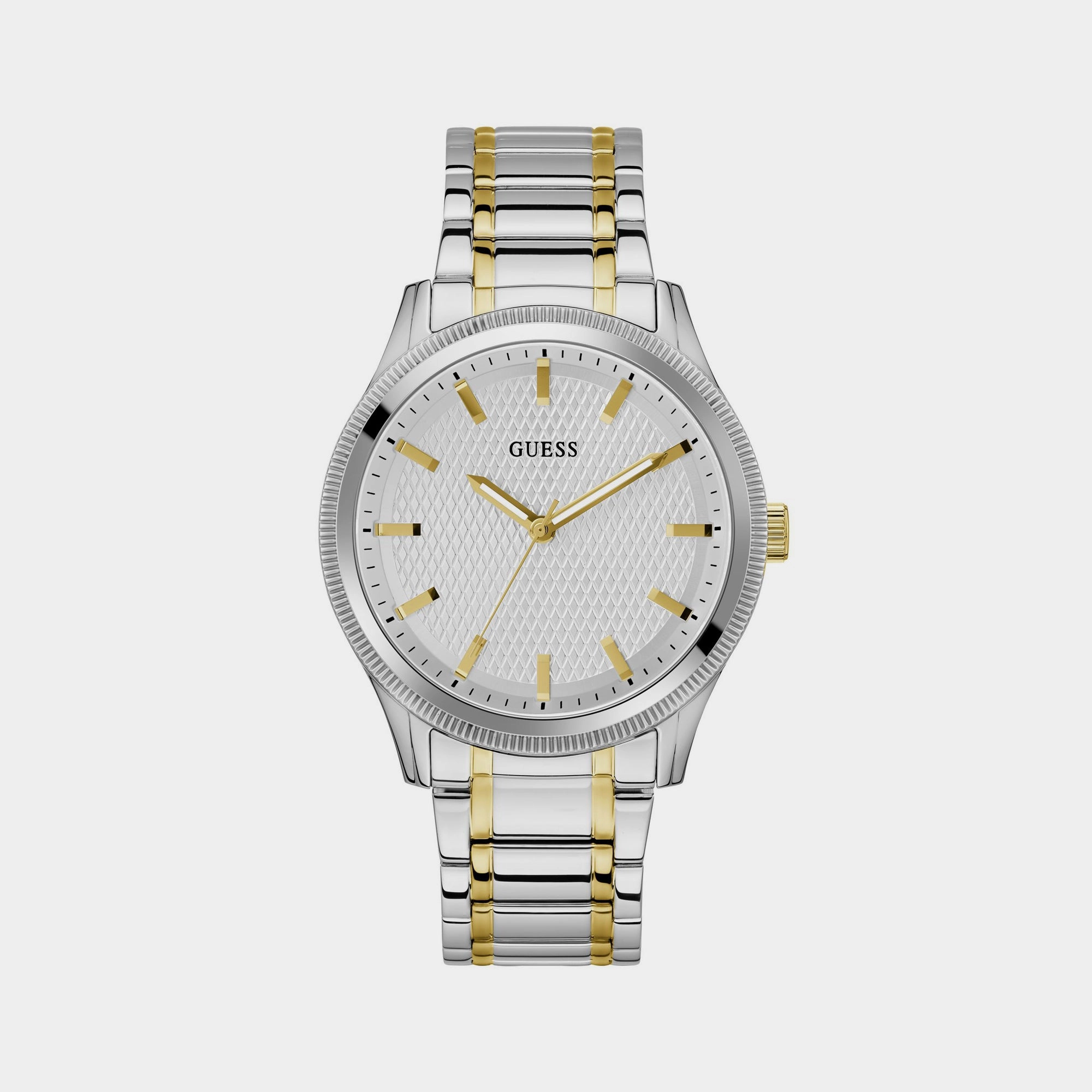 Men Silver Analog Stainless Steel Watch GW0626G4