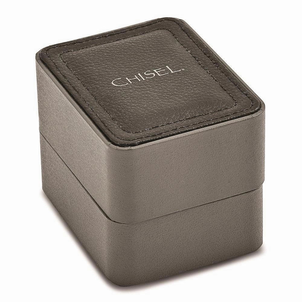 Mens Chisel Black IP-plated Stainless Steel Black Dial Watch