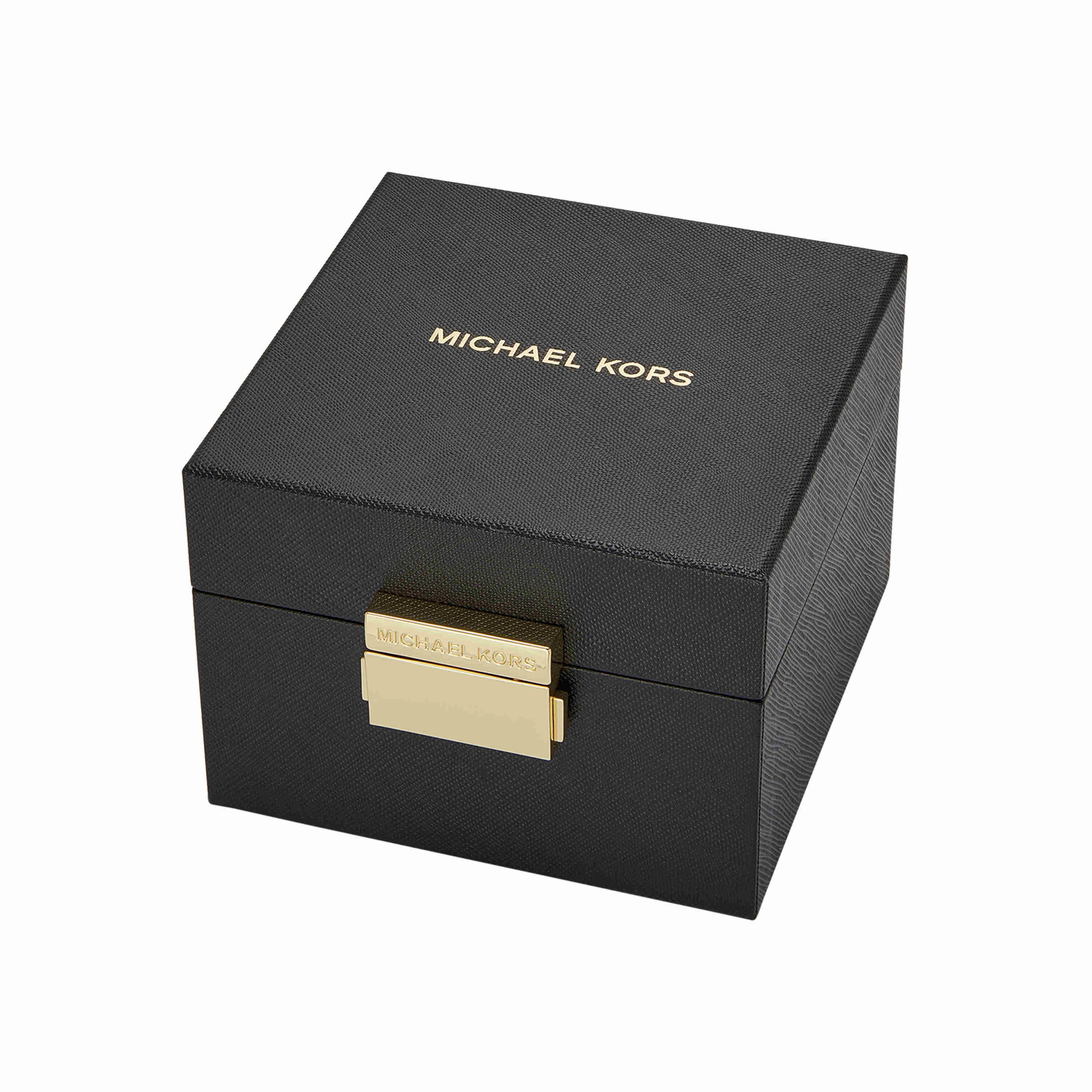 Michael Kors Emery Gold Tone Analogue Watch MK4837SET
