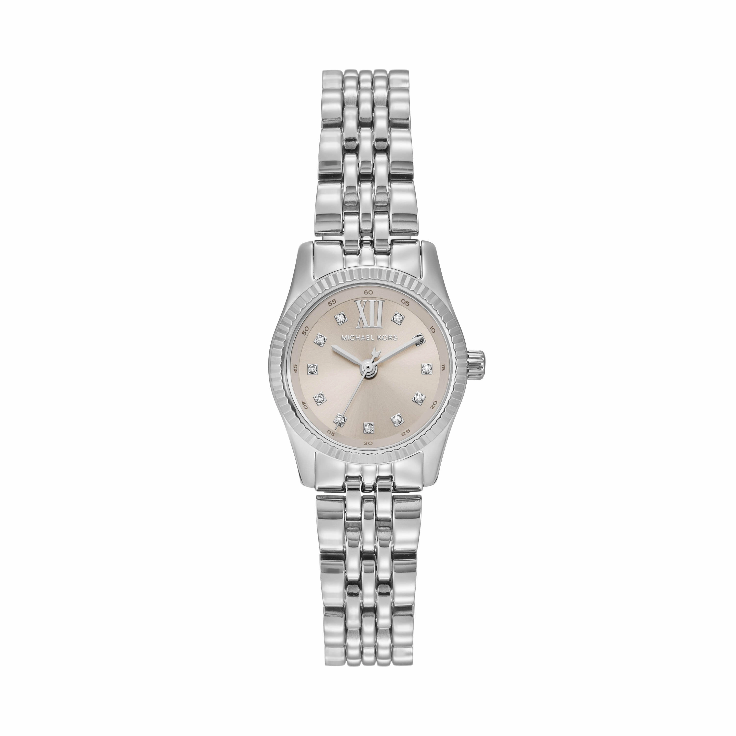 Michael Kors Lexington Silver Tone Analogue Watch MK4843