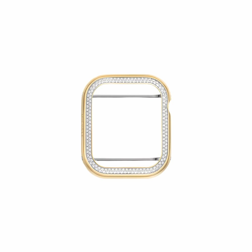 Michele Series 7-9 45mm Diamond Case for Apple Watch in 18k Gold Plated