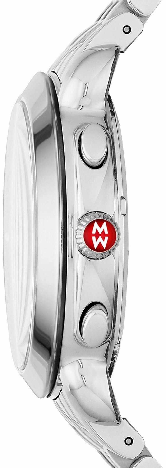 Michele Sidney Chronograph Stainless Steel Diamonds Mother-of-Pearl Dial Womens Watch MWW30A000015