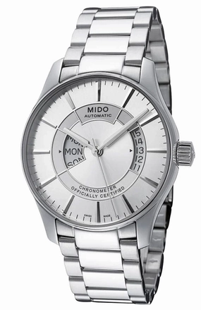 Mido Belluna Automatic Stainless Steel Chronometer Silver Dial Day-Date Mens Watch M001.431.11.031.02