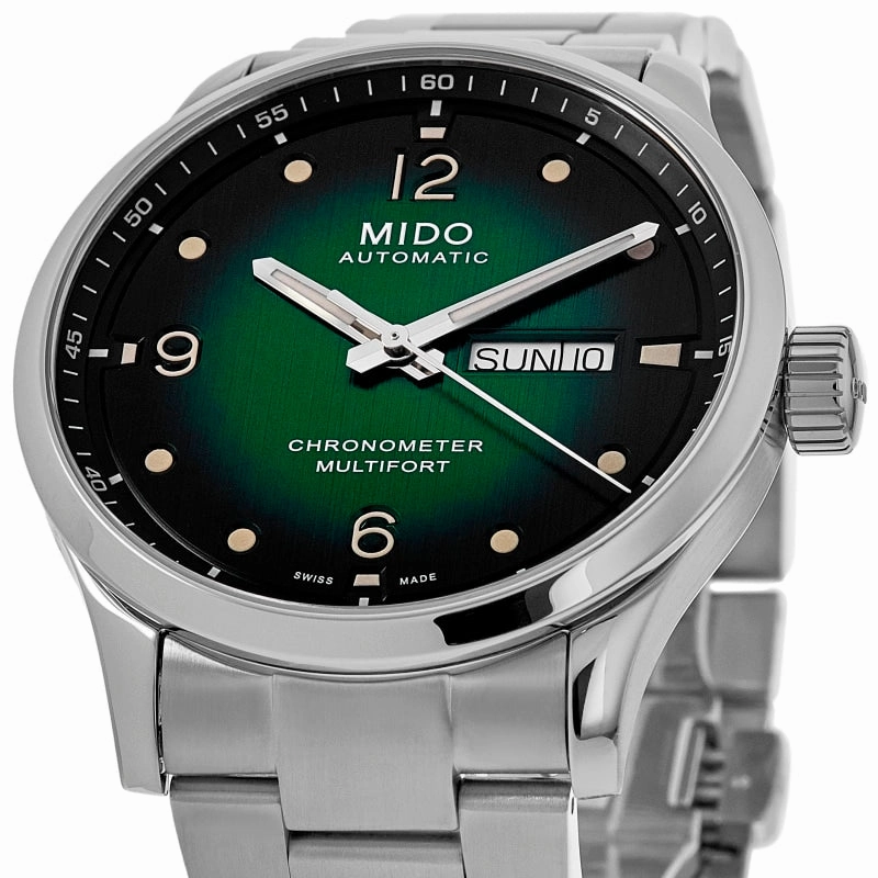 Mido Multifort M Chronometer Green Dial Steel Men's Watch M038.431.11.097.00