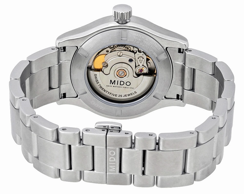 Mido Multifort Stainless Steel White Dial Day-Date Automatic Unisex Watch M018.830.11.012.00