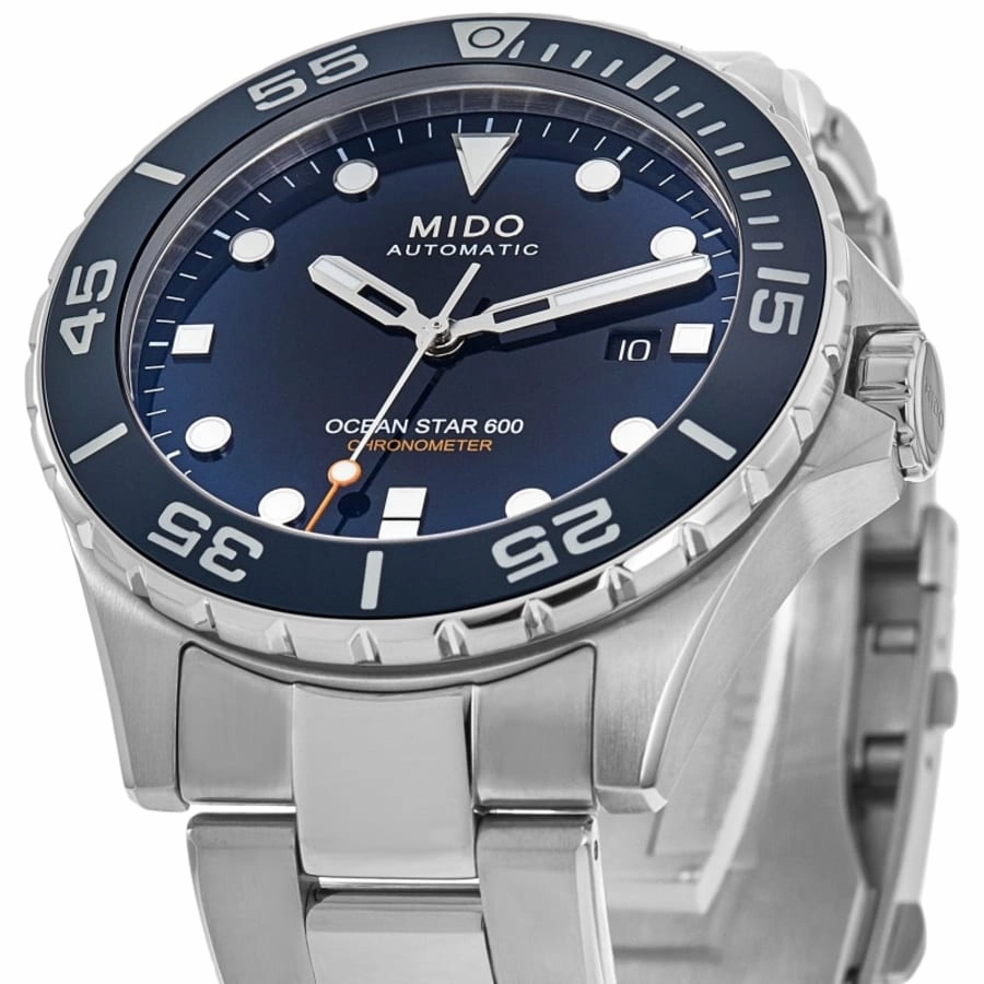 Mido Ocean Star 600 Chronometer Blue Dial Steel Men's Watch M026.608.11.041.01