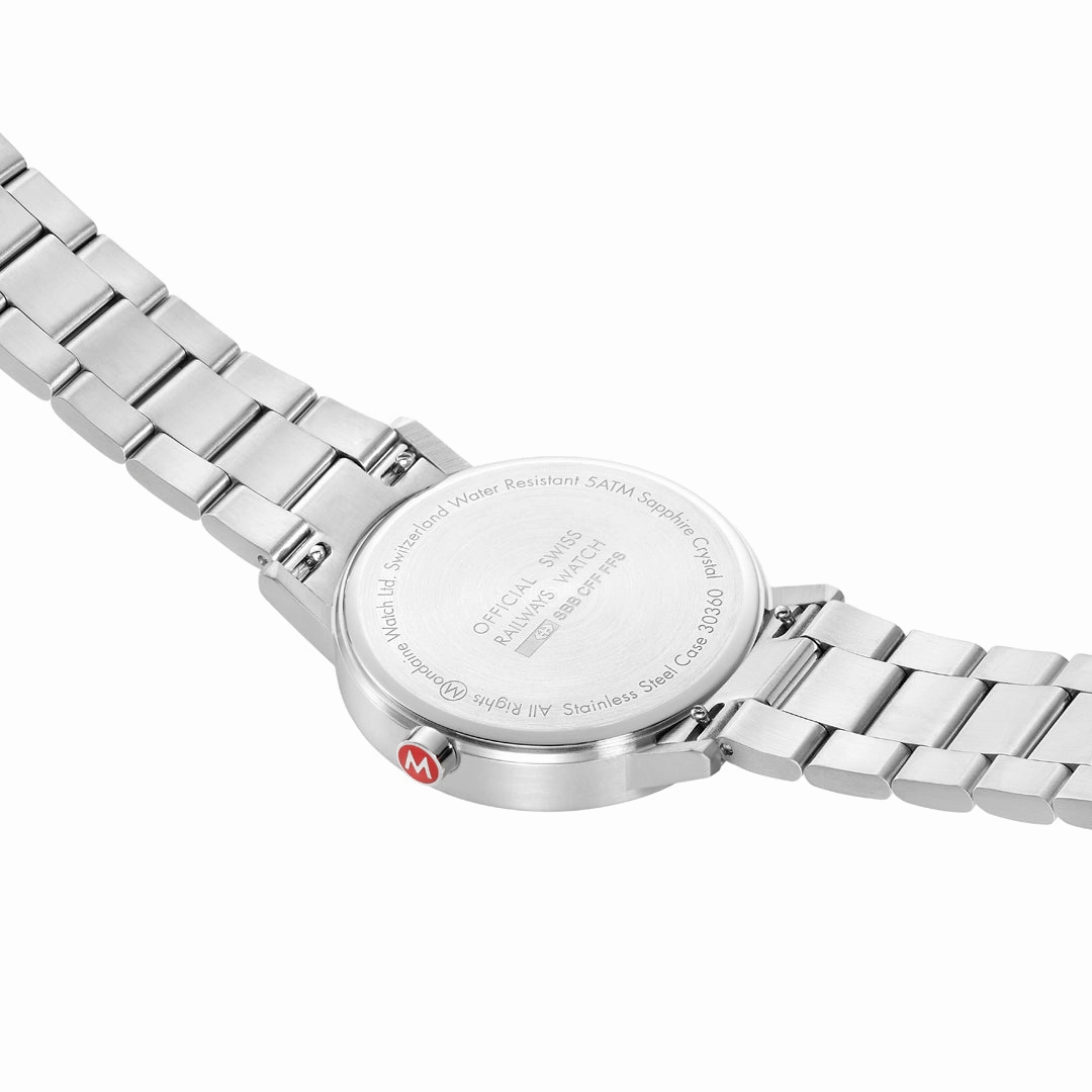 Mondaine Classic White Dial Stainless Steel Bracelet 40mm Watch A660.30360.11SBJ
