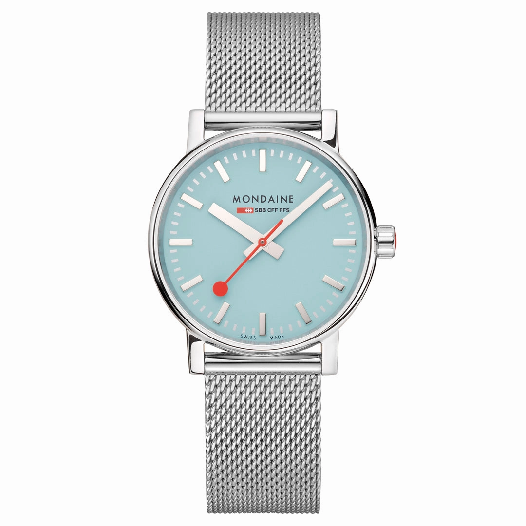 Mondaine Official Swiss Railways Evo2 35mm Dusk Blue Watch MSE.35140.SM