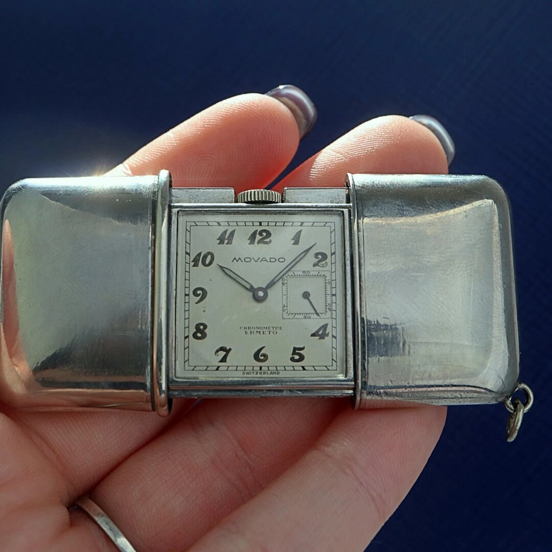 Movado Chronometer "Ermeto" travel clock
