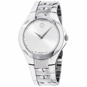 Movado Men's Quartz Watch - Luno Silver Tone Dial Stainless Steel Bracelet | 0606379