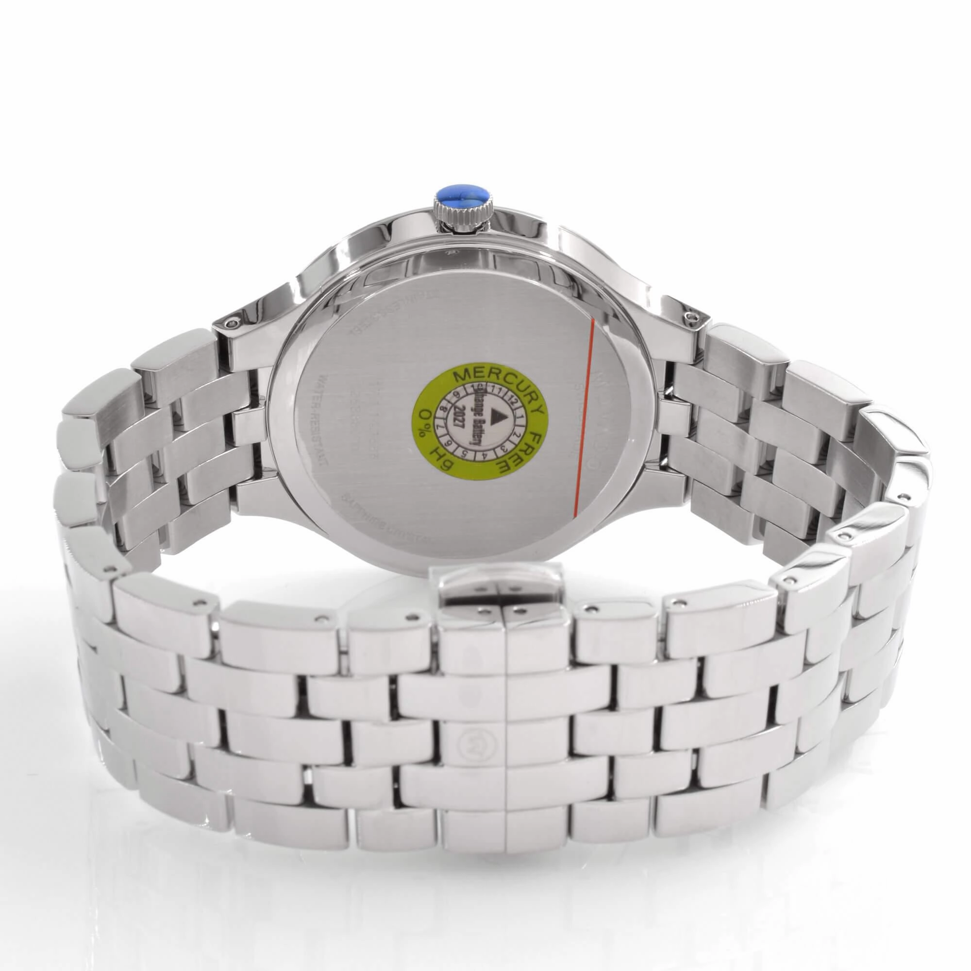 Movado Unisex Quartz Watch - Veturi Black Dial Silver Tone Case Bracelet | 0607415